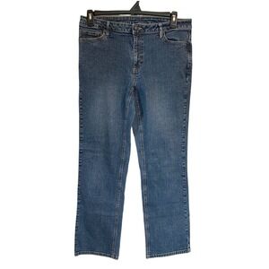 First Issue Liz Claiborne Wms Jeans 12 Blue Straight Leg High Rise 90s